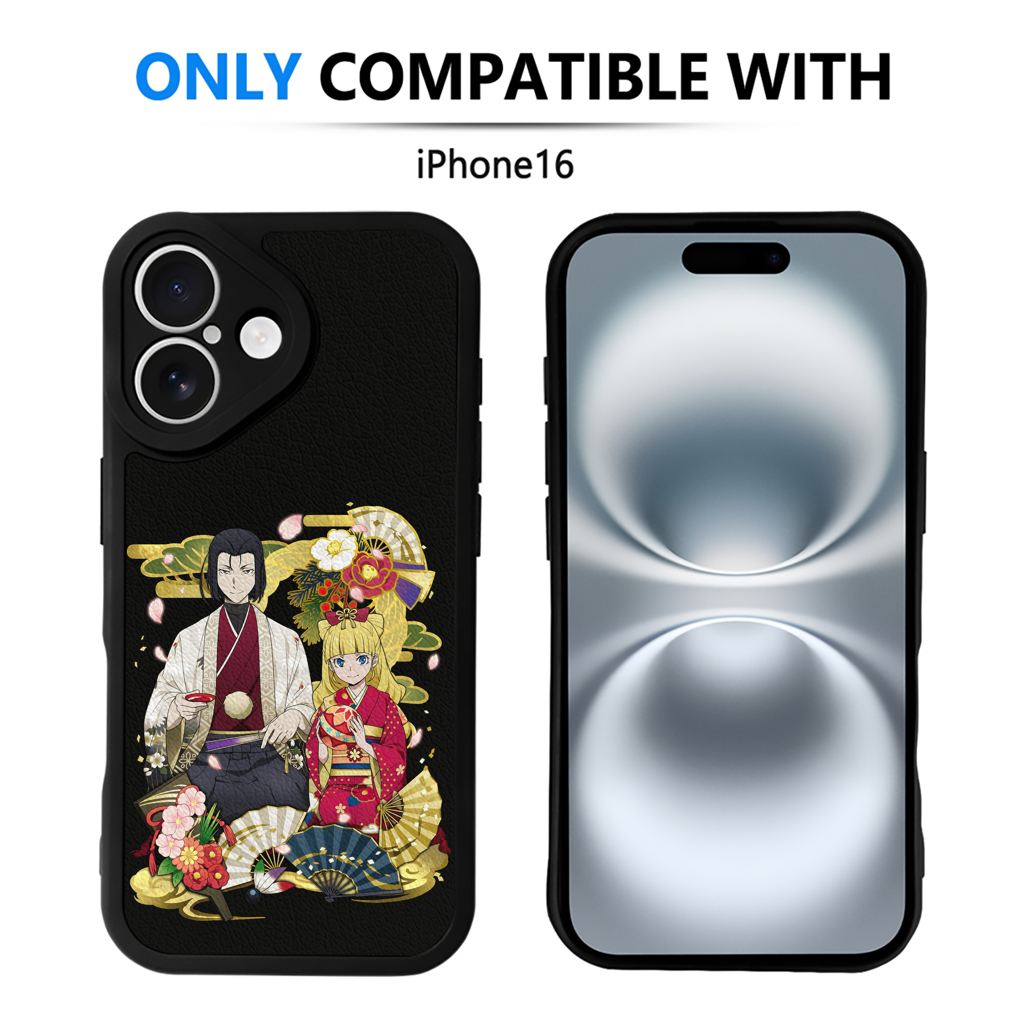 （画像用） 文豪ストレイドッグス Bungo Stray Dogs 【iPhone 16シリーズ対応】シリコンスマホケース（レザー調） 材質：シリコン